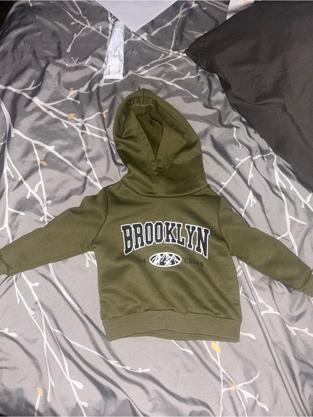 🌼2 for $5🌼 Brooklyn Hooded Sweatshirt for Kids - Olive Green